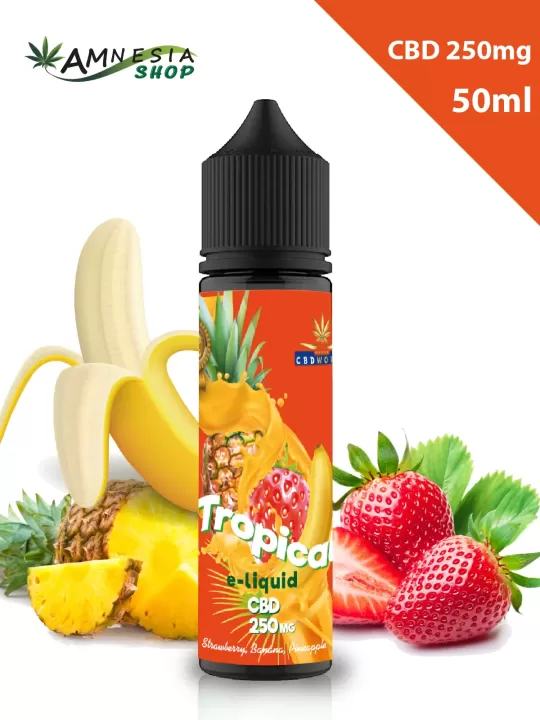 Tropical e-liquides au CBD - en ligne sur amnesiashop.fr