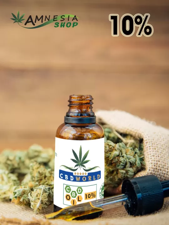 CBD OIL 10% - 20% - 30% - huile de chanvre on ligne sur AmnesiaShop.fr
