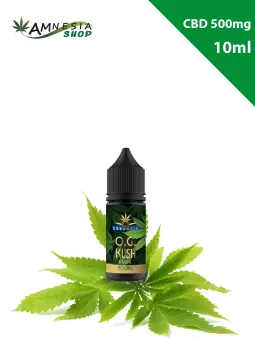 E-liquides cannabis 10ML au CBD 500mg - en ligne sur amnesiashop.fr